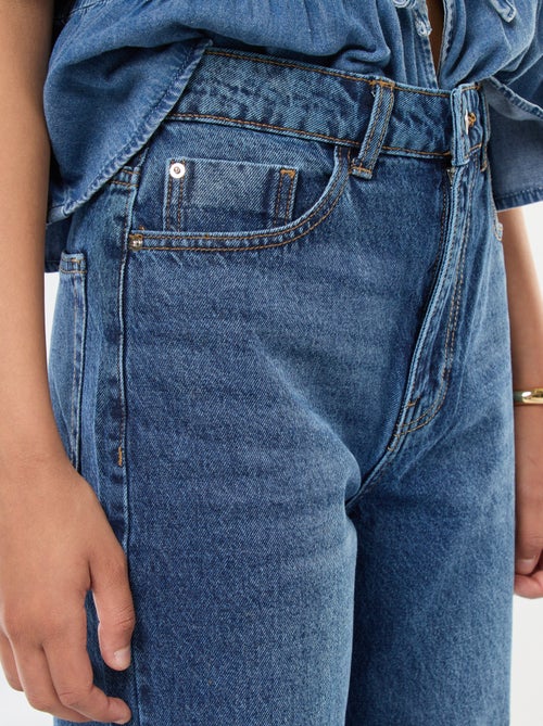 Straight-fit jeans met hoge taille - Kiabi