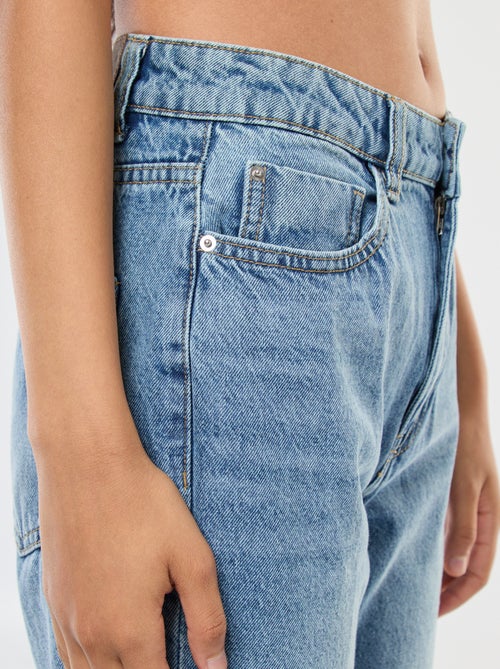 Straight-fit jeans met hoge taille - Kiabi