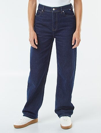 Straight-fit jeans met hoge taille