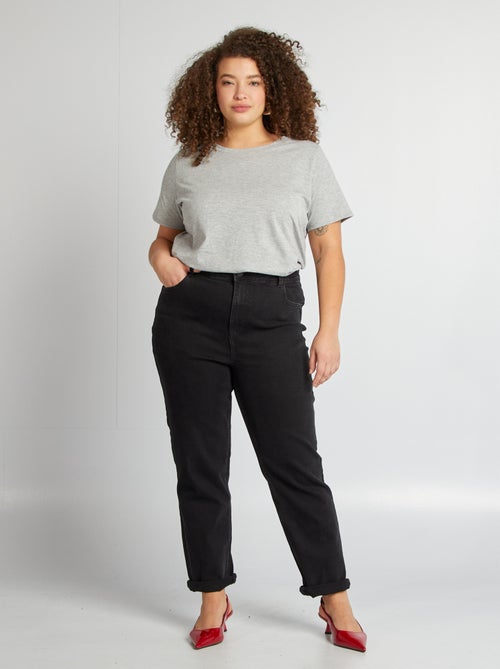 Straight-fit jeans met hoge taille - Kiabi