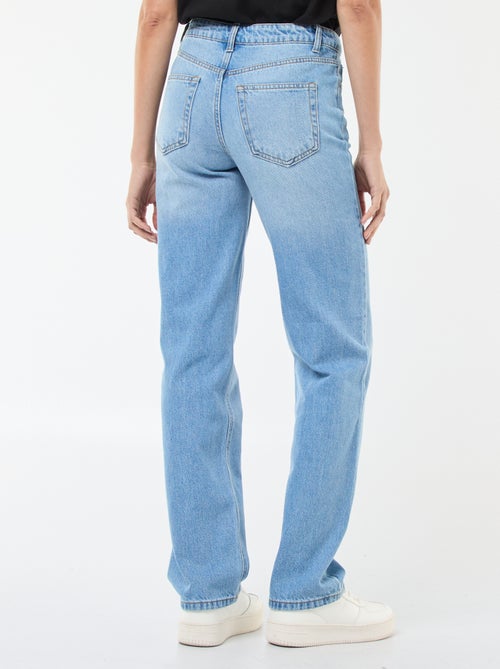Straight-fit jeans van katoenen spijkerstof - Kiabi