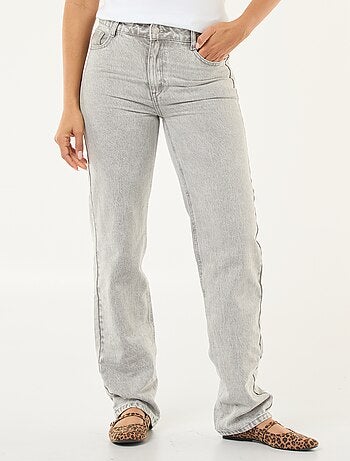 Straight-fit jeans van katoenen spijkerstof