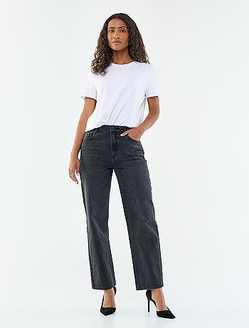 Straight-fit jeans van katoenen spijkerstof