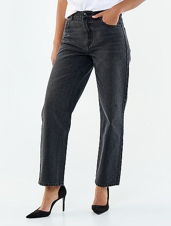 Straight-fit jeans van katoenen spijkerstof