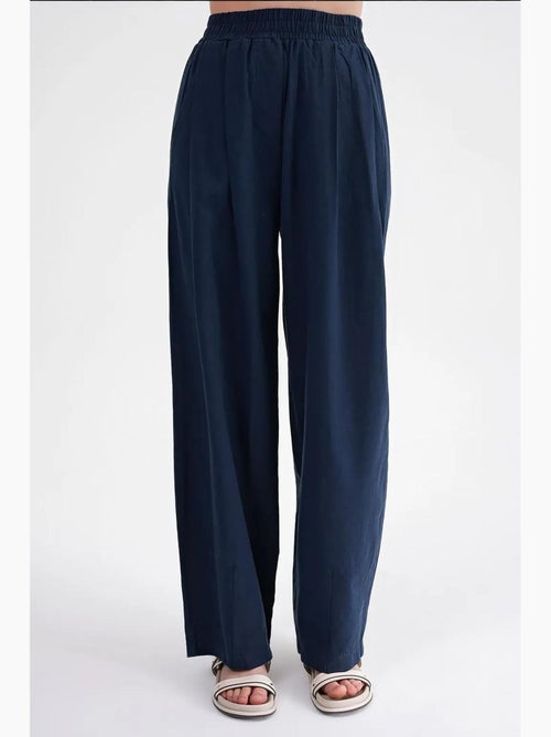 Straight fit linnen broek mixray - Kiabi