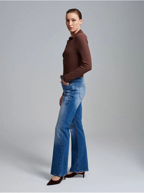 Straight jeans met lage taille dilvin - Kiabi Straight jeans met lage taille dilvin - Kiabi