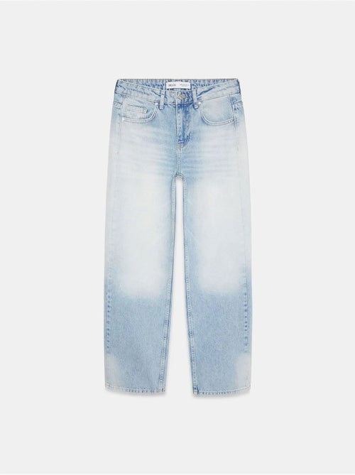 Straight jeans van katoen-denim met lage taille dilvin - Kiabi