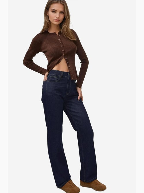 Straight leg denim jeans hiccup - Kiabi