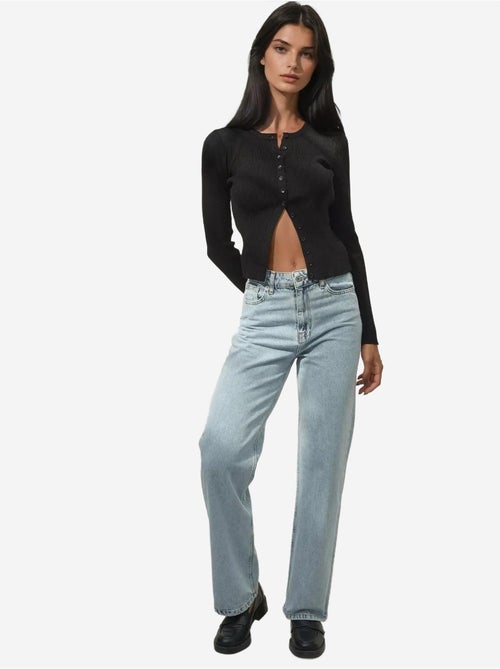 Straight leg denim jeans hiccup - Kiabi Straight leg denim jeans hiccup - Kiabi