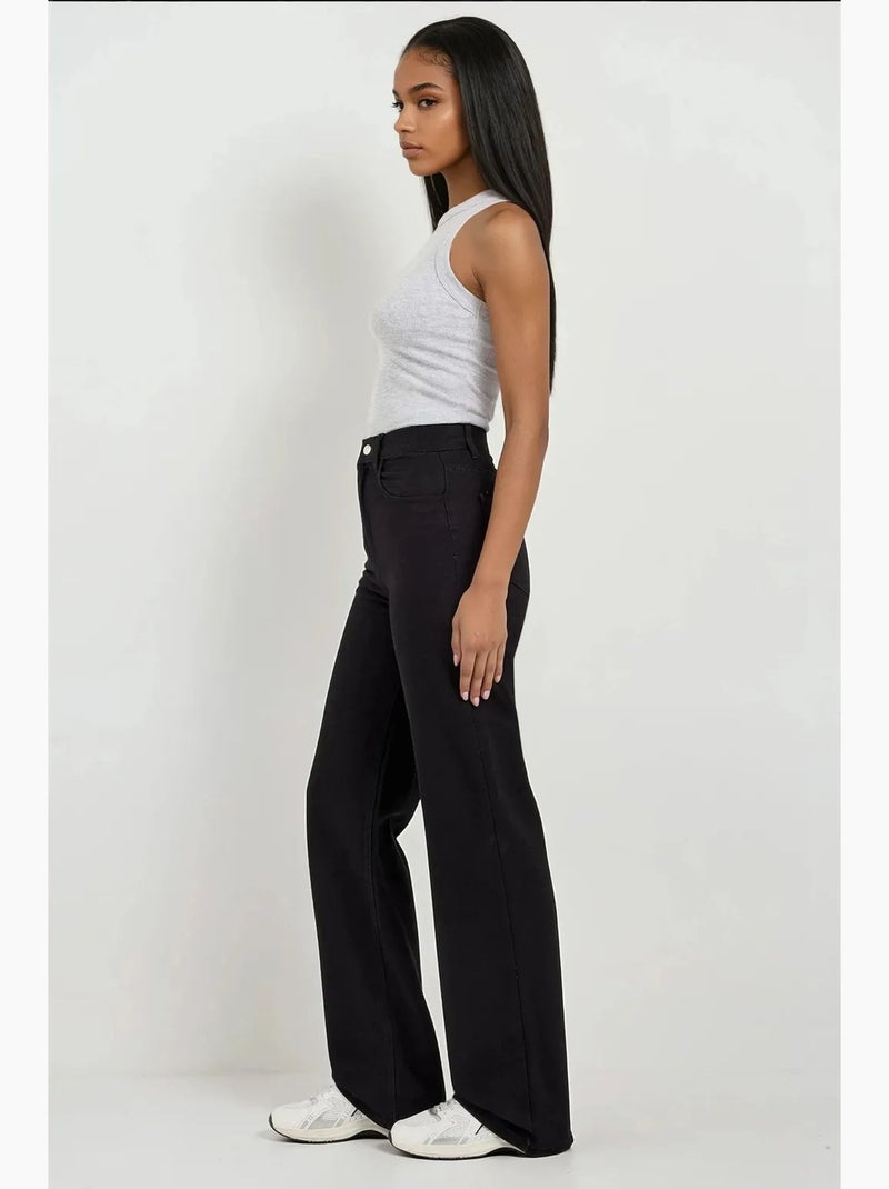 Straight leg denim jeans hiccup Zwart - Kiabi
