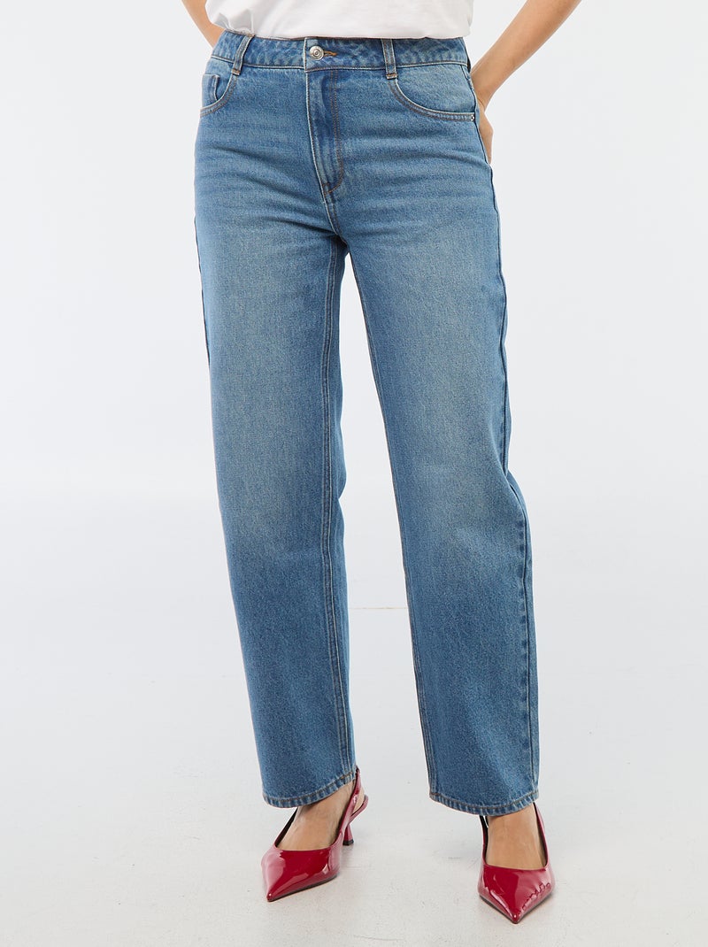 Straight regular fit jeans - L28 Blauw - Kiabi