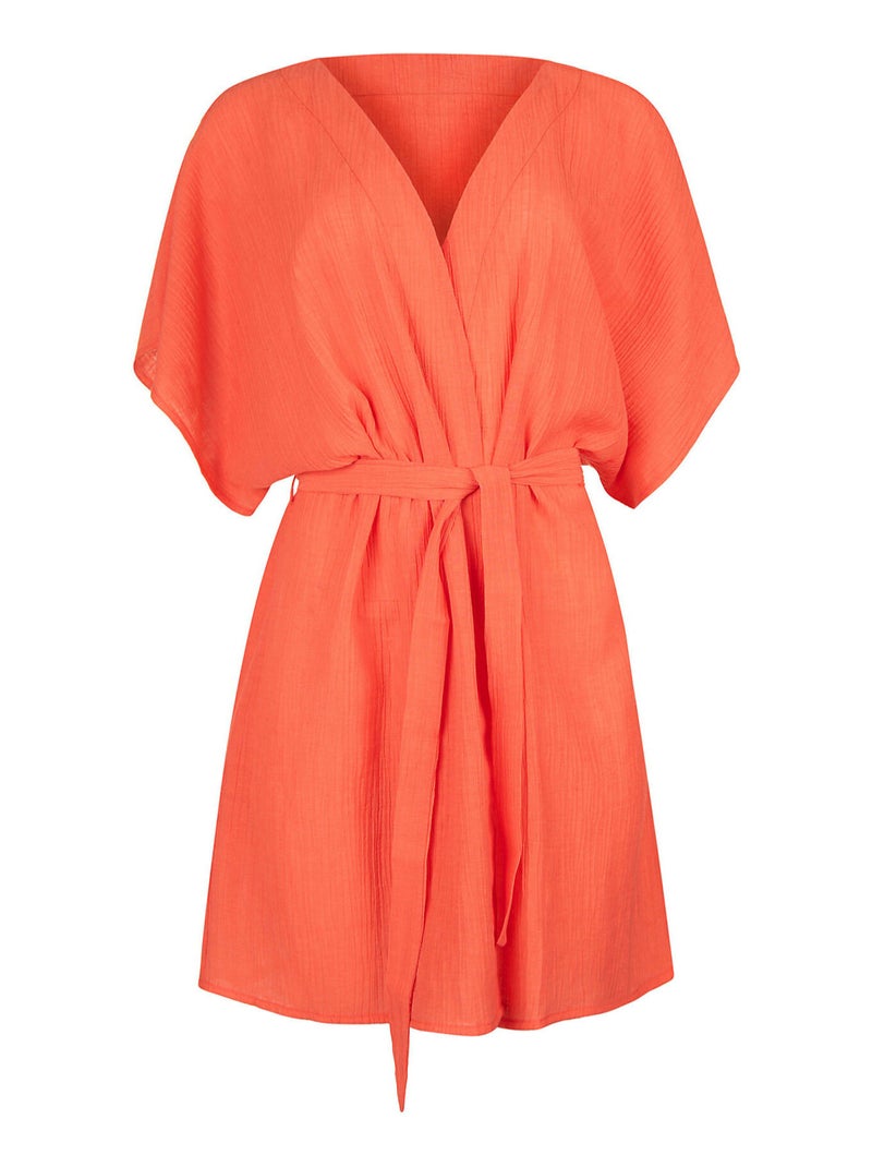 Strand kaftan normandie Oranje - Kiabi