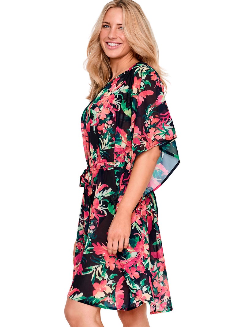 Strand kaftan tropico Zwart - Kiabi