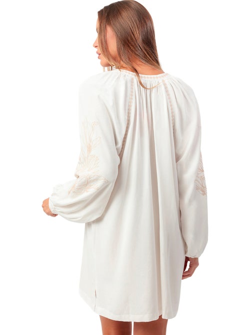 Strandcaftan met lange mouwen embroidery and cords - Kiabi