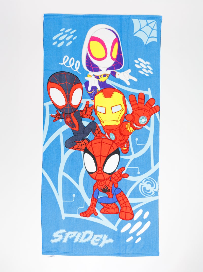 Strandhanddoek met Spidey-print BLAUW - Kiabi