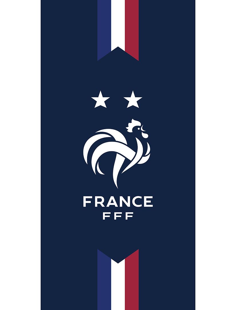 Strandlaken 'Franse voetbalbond' BLAUW - Kiabi