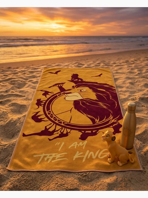 Strandlaken Kind De Leeuwenkoning Disney 70x140 cm 100% Polyester - Kiabi Strandlaken Kind De Leeuwenkoning Disney 70x140 cm 100% Polyester - Kiabi