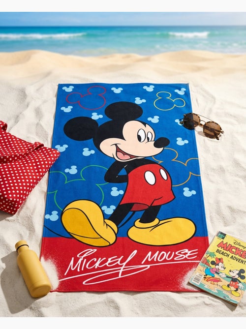 Strandlaken Kind Mickey Mouse Disney 70x140 cm 100% Katoen - Kiabi Strandlaken Kind Mickey Mouse Disney 70x140 cm 100% Katoen - Kiabi