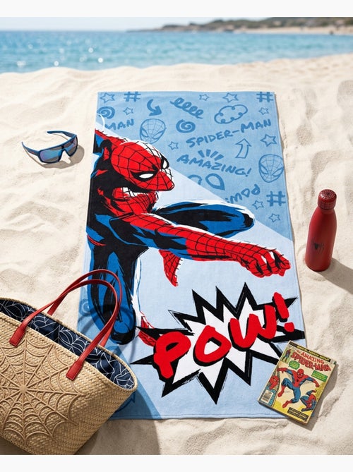 Strandlaken Kind Spider-Man Marvel 70x140 cm 100% Polyester - Kiabi