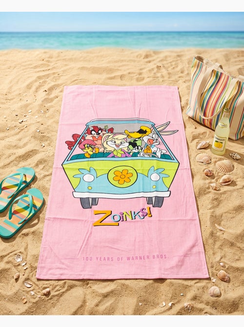 Strandlaken Looney Tunes Warner Bros. 100 jaar 70x140cm – Collector Editie – 100% Katoen - Kiabi Strandlaken Looney Tunes Warner Bros. 100 jaar 70x140cm – Collector Editie – 100% Katoen - Kiabi