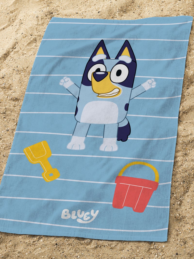 Strandlaken met 'Bluey'-print BLAUW - Kiabi