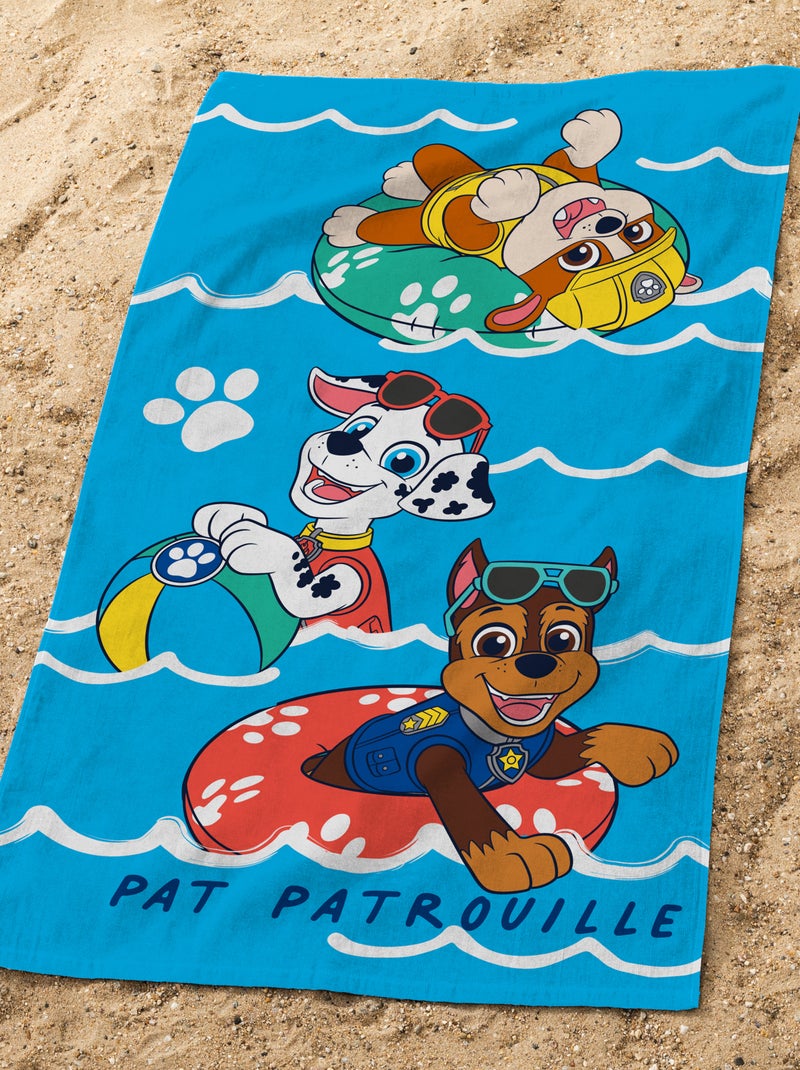 Strandlaken met PAW Patrol-print BLAUW - Kiabi