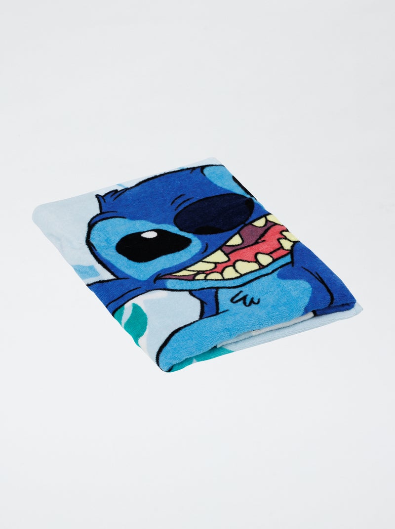 Strandlaken met Stitch-print BLAUW - Kiabi