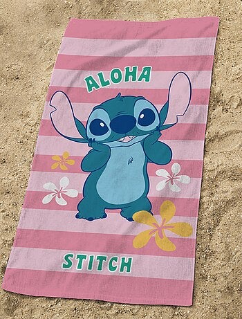 Strandlaken met 'Stitch'-print