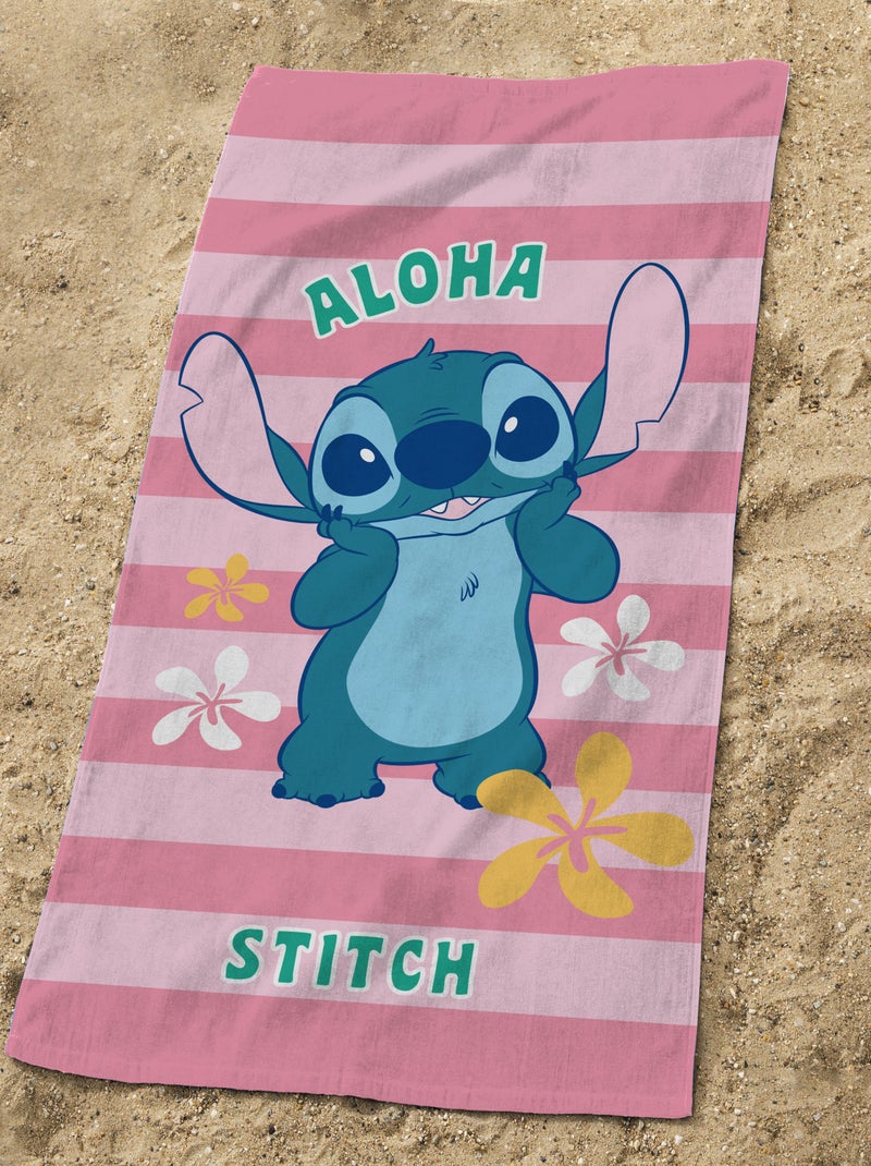 Strandlaken met 'Stitch'-print ROSE - Kiabi