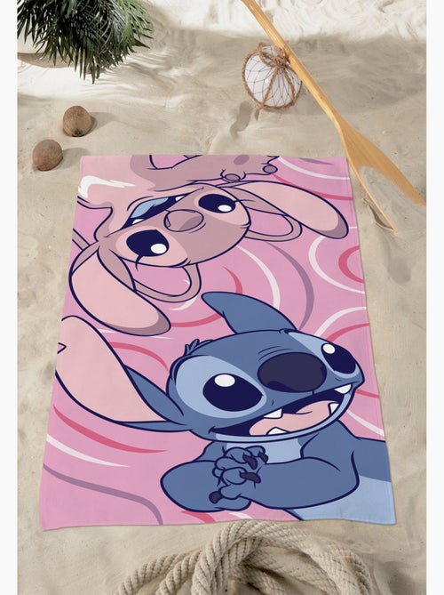 Strandlaken Stitch & Angel Disney 70x140 cm 100% Polyester - Kiabi Strandlaken Stitch & Angel Disney 70x140 cm 100% Polyester - Kiabi