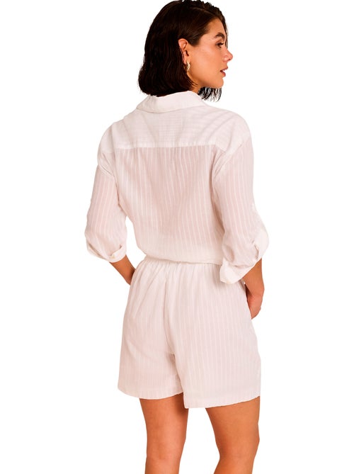 Strandoutfit geborduurd shortshirt complementos - Kiabi Strandoutfit geborduurd shortshirt complementos - Kiabi