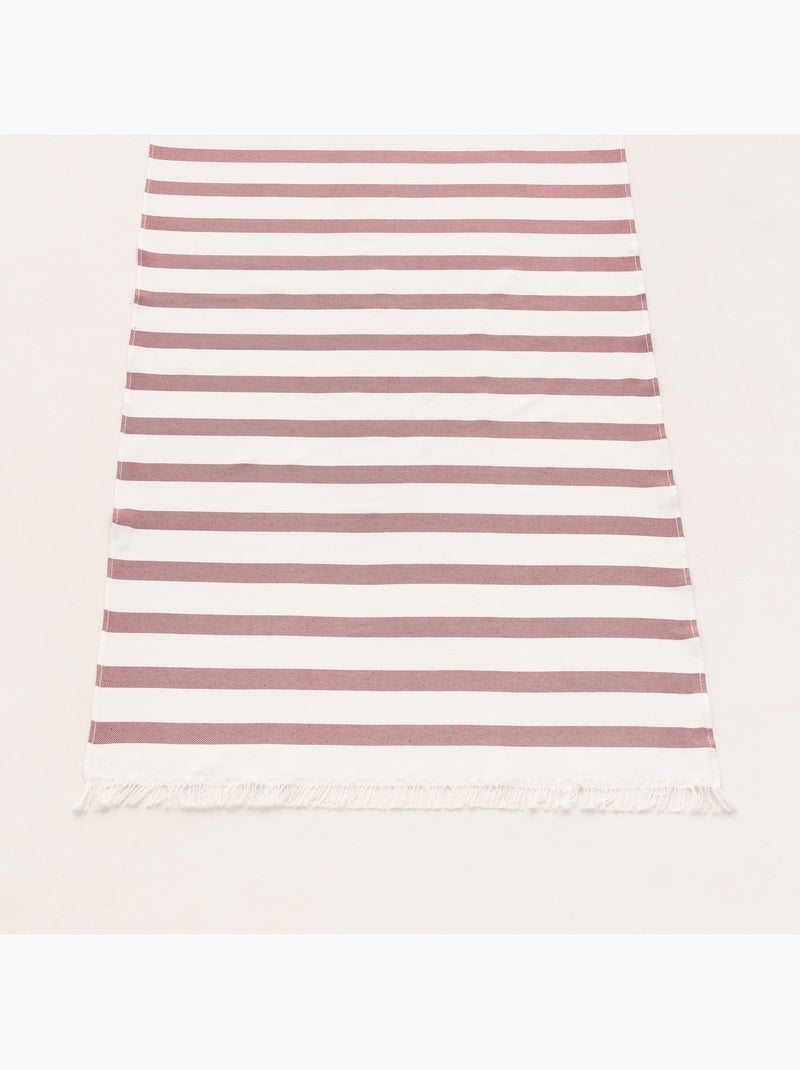 Strandpareo en handdoek van reliëfstof, Fouta - Gamusi. Granaatappel - Kiabi
