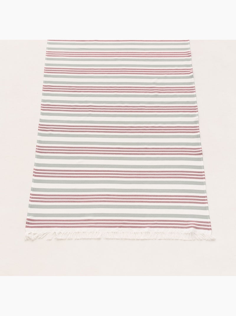 Strandpareo en handdoek van reliëfstof, Fouta - Gamusi. Granaatappel - Kiabi