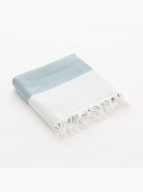 Strandpareo en handdoek van reliëfstof, Fouta - Gamusi. - Kiabi