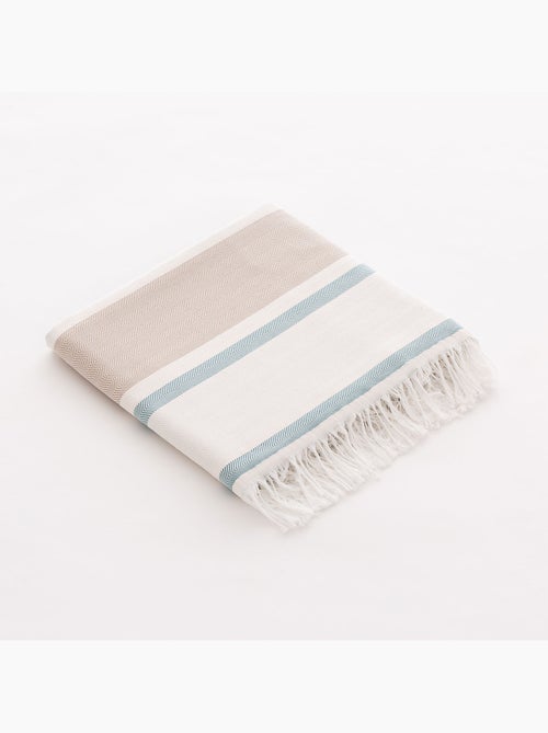 Strandpareo en handdoek van reliëfstof, Fouta - Gamusi. - Kiabi Strandpareo en handdoek van reliëfstof, Fouta - Gamusi. - Kiabi
