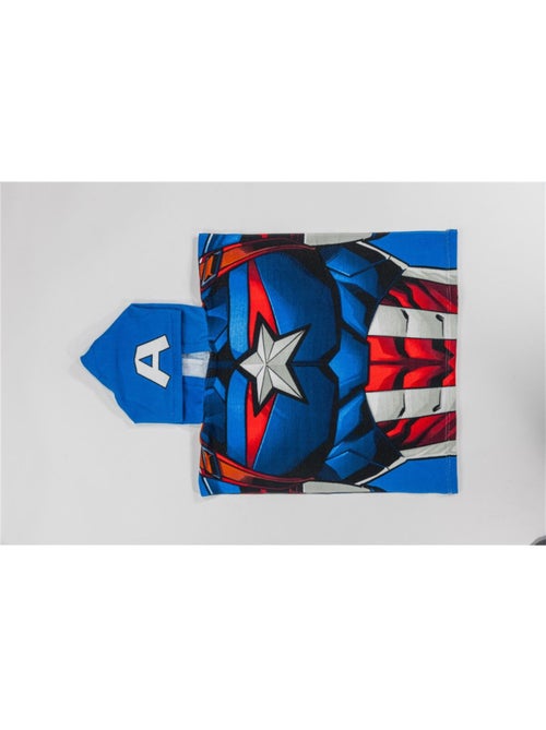 Strandponcho Captain America Marvel 55x110cm – Capuchon Logo A – 100% Polyester – Officiële Marvel L - Kiabi Strandponcho Captain America Marvel 55x110cm – Capuchon Logo A – 100% Polyester – Officiële Marvel L - Kiabi