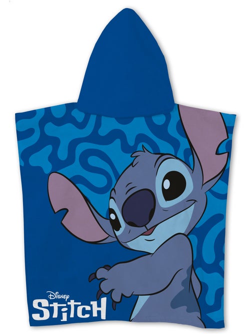 Strandponcho Disney Stitch 55x110cm – Close-Up Donkerblauw – Capuchon – 100% Polyester – Officiële D - Kiabi Strandponcho Disney Stitch 55x110cm – Close-Up Donkerblauw – Capuchon – 100% Polyester – Officiële D - Kiabi