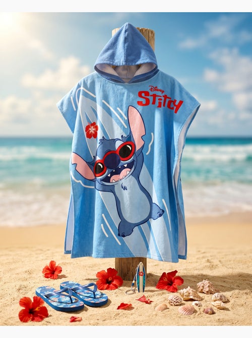 Strandponcho Disney Stitch Surf 55x110cm – Golven Blauw Hibiscus Rood – Capuchon – 100% Polyester – - Kiabi Strandponcho Disney Stitch Surf 55x110cm – Golven Blauw Hibiscus Rood – Capuchon – 100% Polyester – - Kiabi