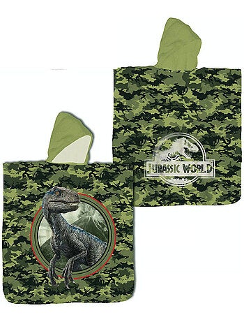 Strandponcho Jurassic World 60x120cm – Capuchon – 100% Katoen – Officiële Licentie