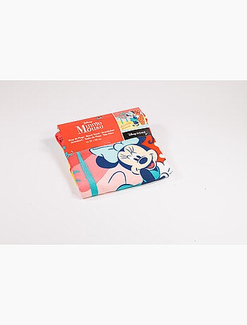 Strandponcho Minnie Mouse Disney 55x110cm – Tropisch Surfen – Capuchon – 100% Polyester – Officiële