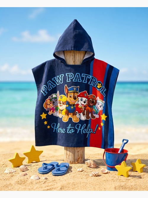 Strandponcho PAW Patrol 50x110cm – Volledig Team Here to Help – Capuchon – 100% Polyester – Officiël - Kiabi Strandponcho PAW Patrol 50x110cm – Volledig Team Here to Help – Capuchon – 100% Polyester – Officiël - Kiabi