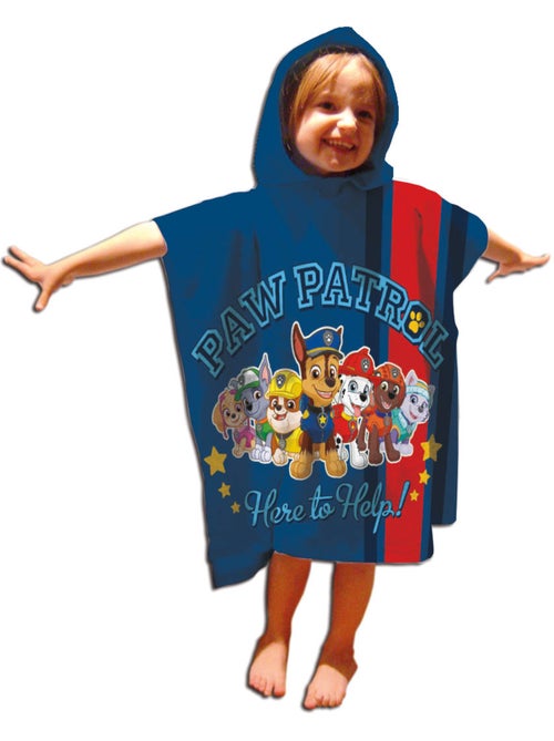 Strandponcho PAW Patrol 50x110cm – Volledig Team Here to Help – Capuchon – 100% Polyester – Officiël - Kiabi Strandponcho PAW Patrol 50x110cm – Volledig Team Here to Help – Capuchon – 100% Polyester – Officiël - Kiabi