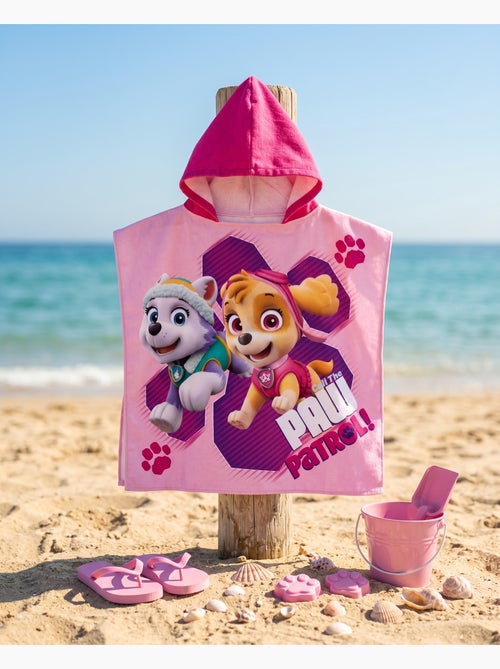 Strandponcho PAW Patrol Skye Everest 55x110cm – Roze Fuchsia – Puntige Capuchon – 100% Polyester – O - Kiabi Strandponcho PAW Patrol Skye Everest 55x110cm – Roze Fuchsia – Puntige Capuchon – 100% Polyester – O - Kiabi