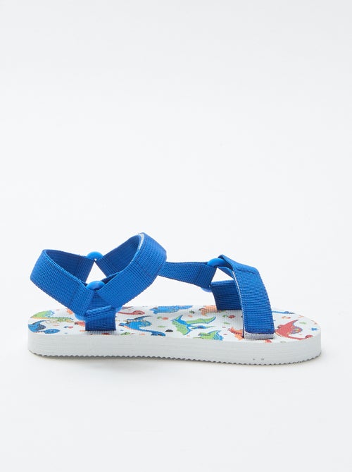 Strandsandalen met textielen bandjes - Kiabi