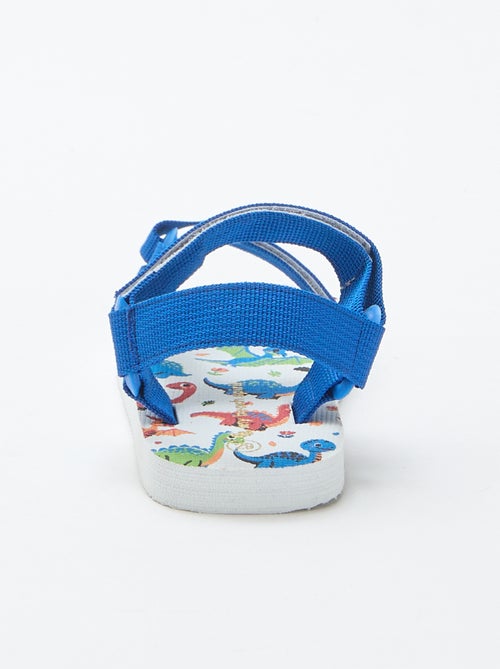 Strandsandalen met textielen bandjes - Kiabi