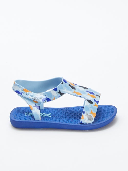 Strandsandalen met visprint - Kiabi