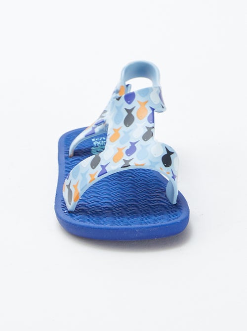 Strandsandalen met visprint - Kiabi