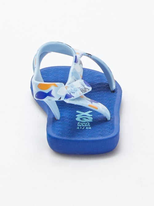 Strandsandalen met visprint - Kiabi