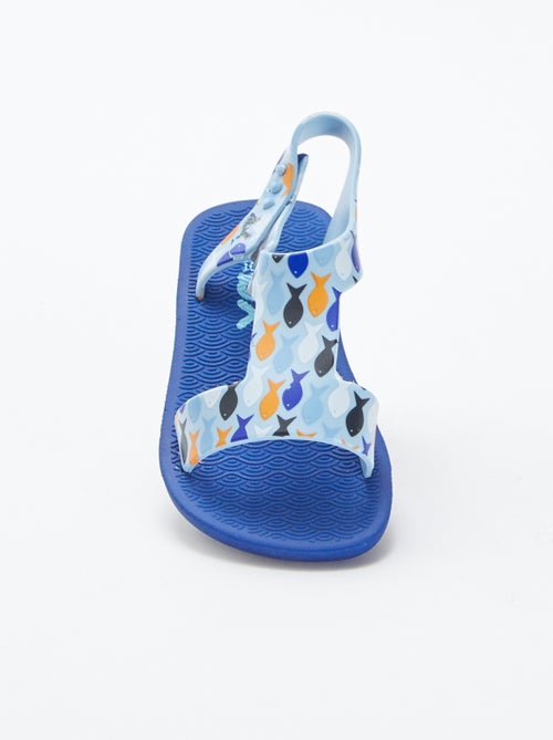 Strandsandalen met visprint - Kiabi