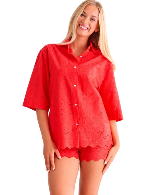 Strandshirt met driekwart mouwen panama - Kiabi Strandshirt met driekwart mouwen panama - Kiabi